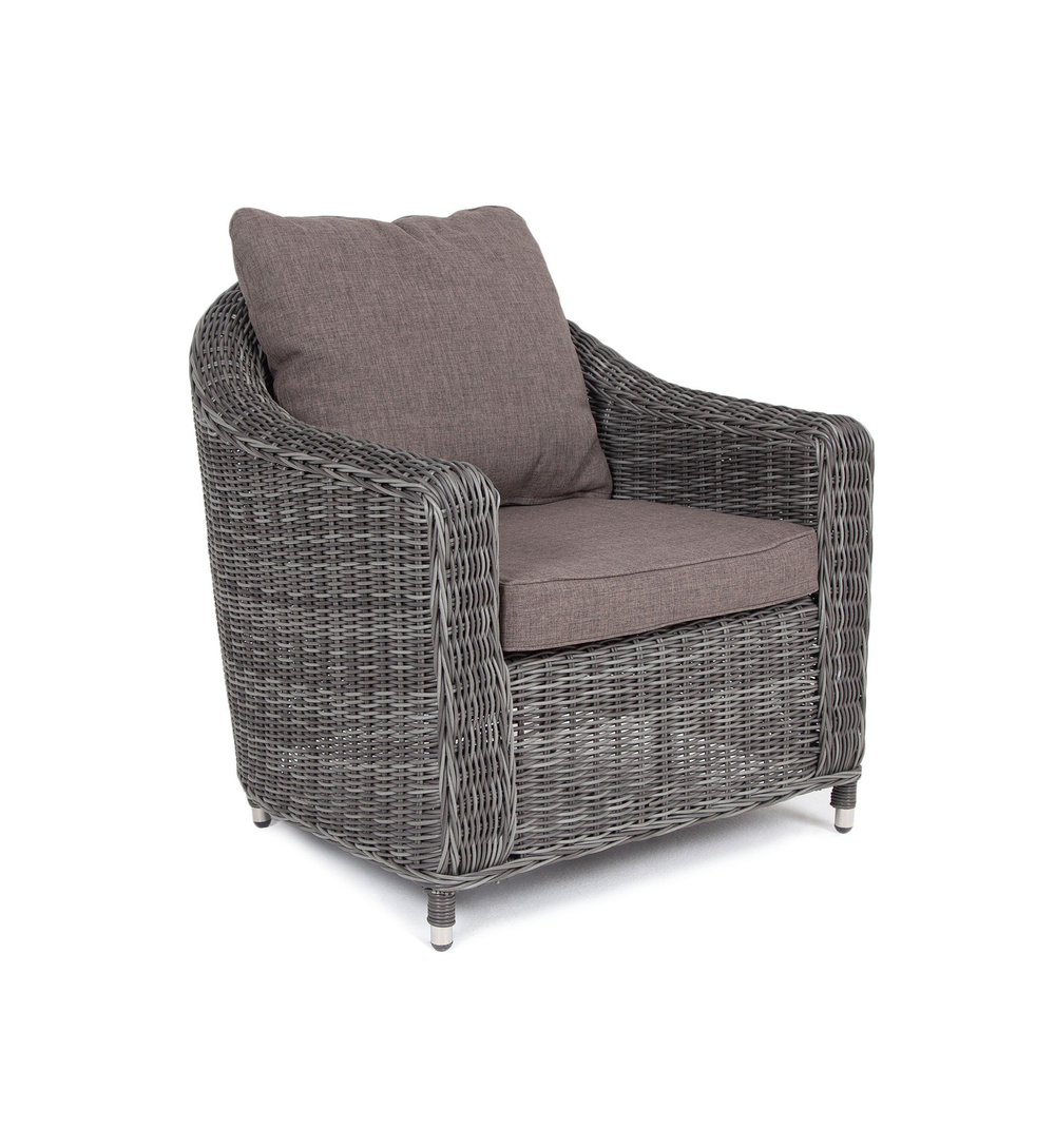 "Кон Панна" кресло из искусственного ротанга, цвет графит