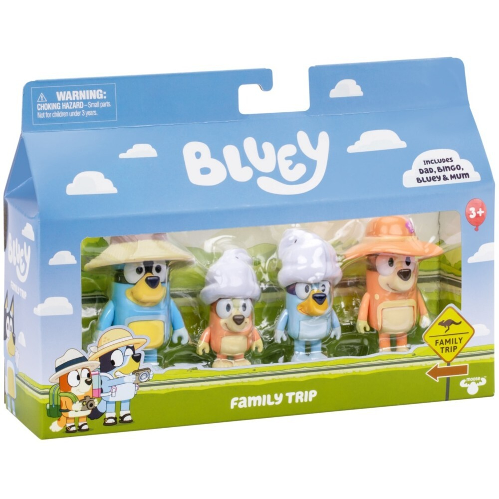Bluey Blue - Набор фигурок собак "Семейная прогулка" 4-PAK BLU17654