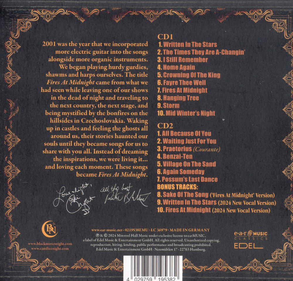 Blackmore's Night / Fires At Midnight (25th Anniversary Edition)(2CD)