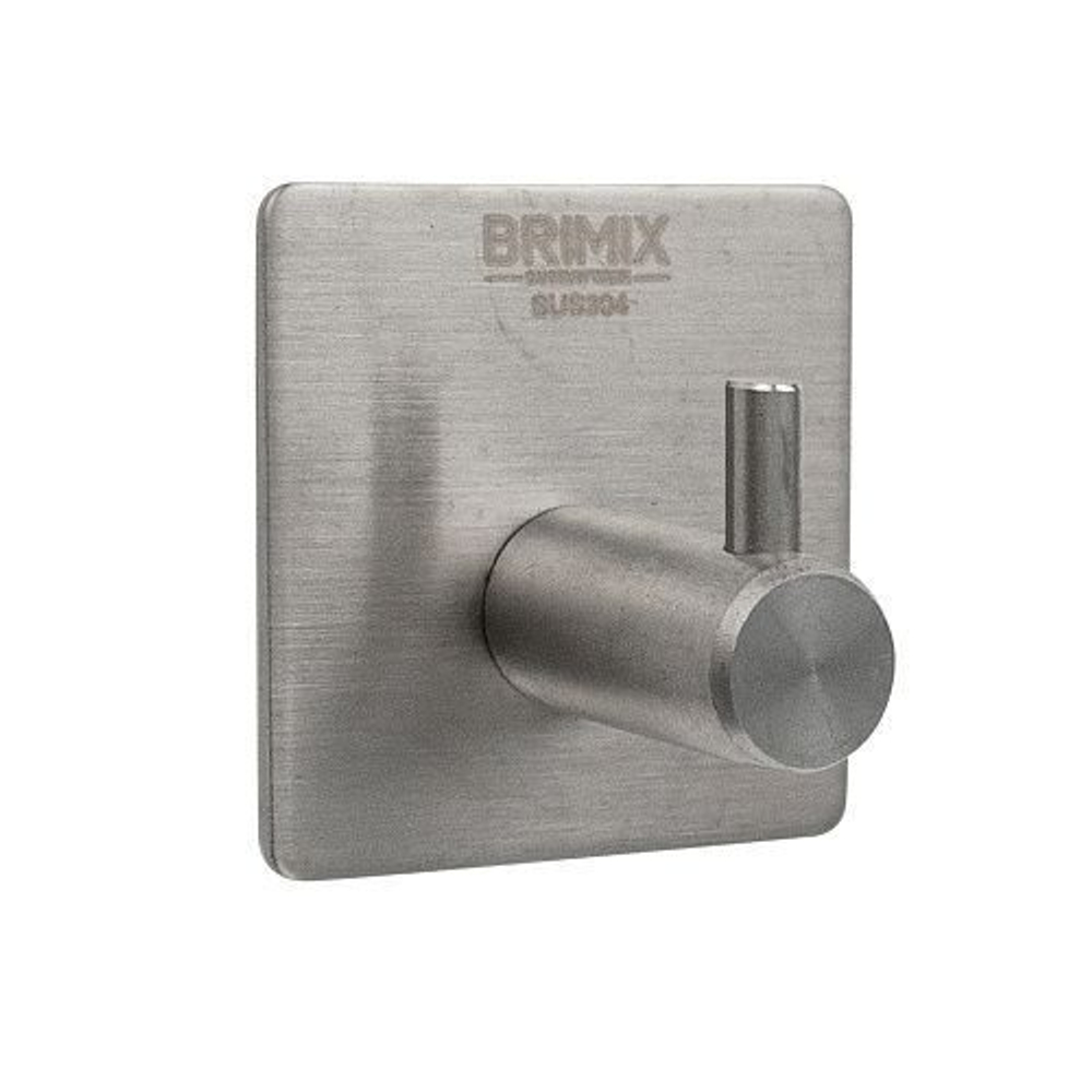 Крючок одинарный BRIMIX самоклейка 535