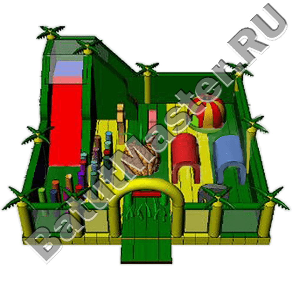 Надувной коммерческий батут "Джунгли"