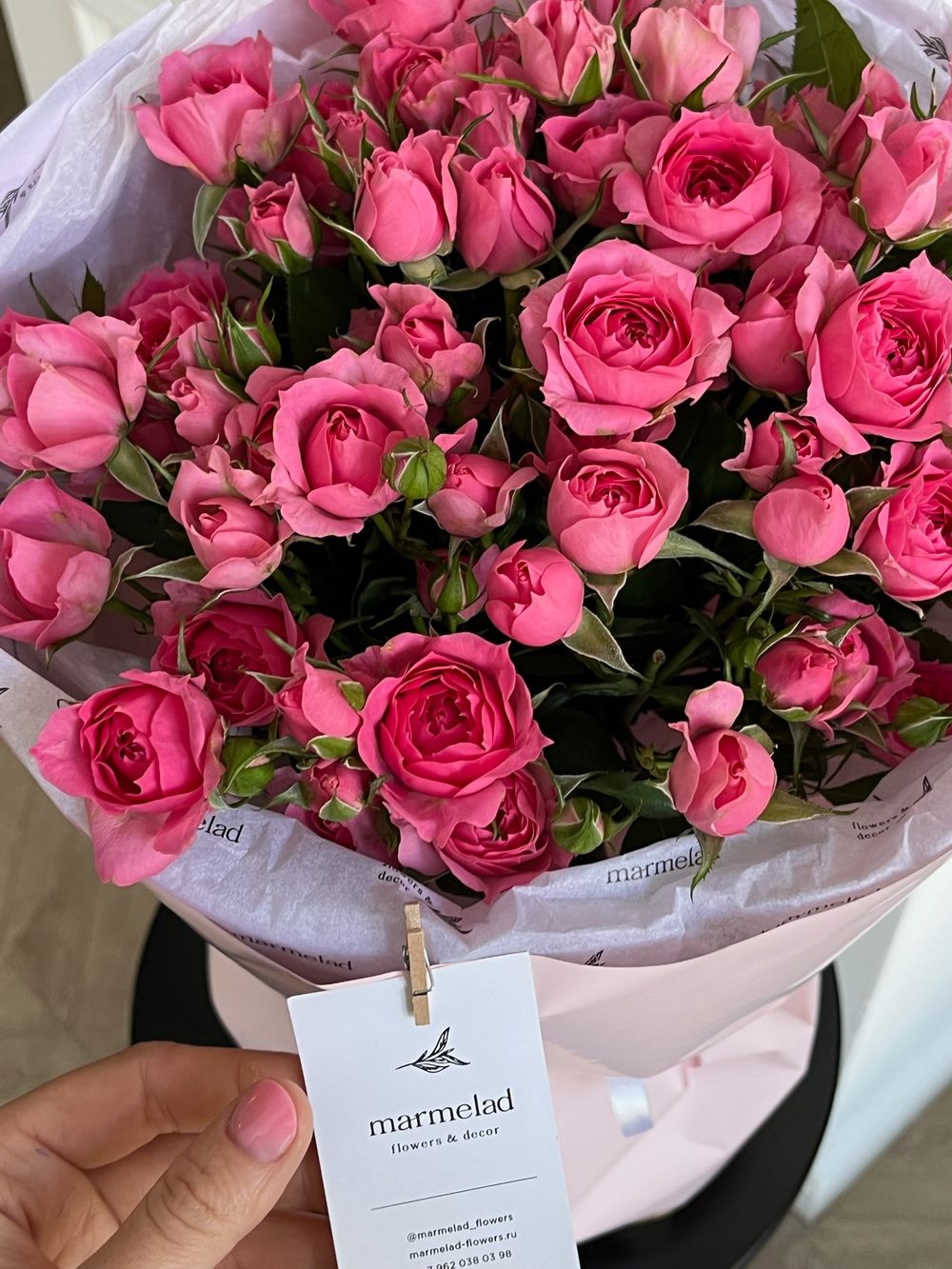 Букет моно из кустовых роз 11 шт