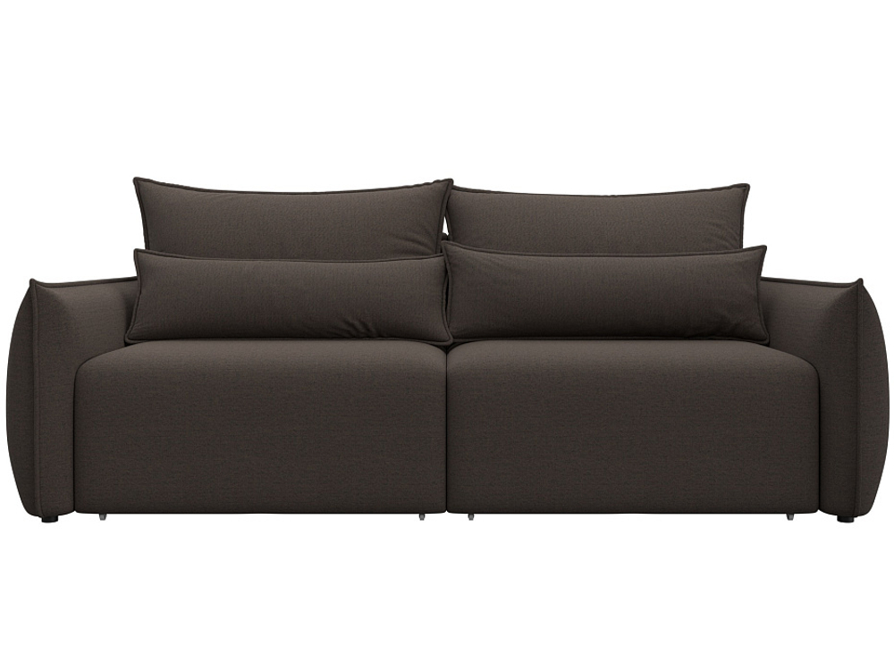 Диван прямой Лига-051 НПБ РОГОЖКА Амур 05 коричневый