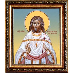 Константин Широкинский священномученик пресвитер. Икона на холсте.
