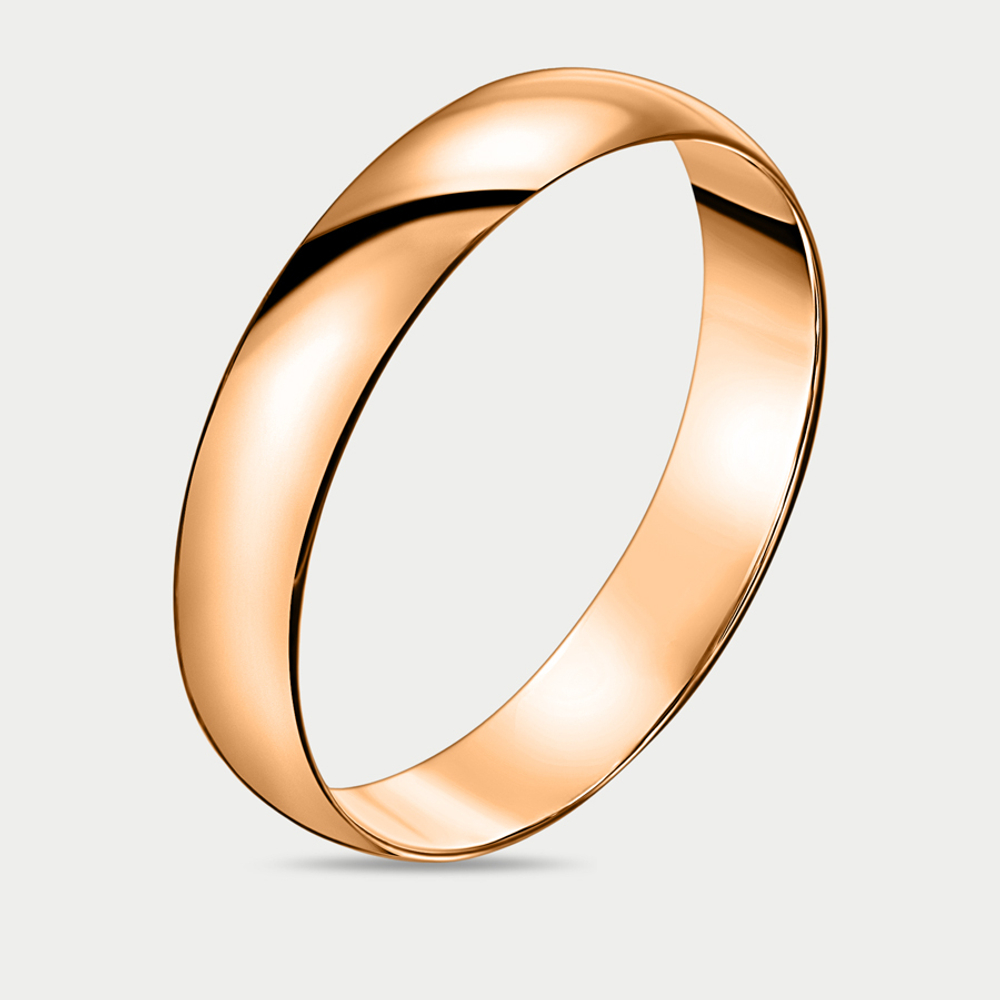 Кольцо обручальное из розового золота 585 пробы без вставки  (арт. Т10001016)