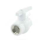 Кран шаровой PP-R комбинированный белый Дн 32х1" Ру25 ВР VALFEX 10144132