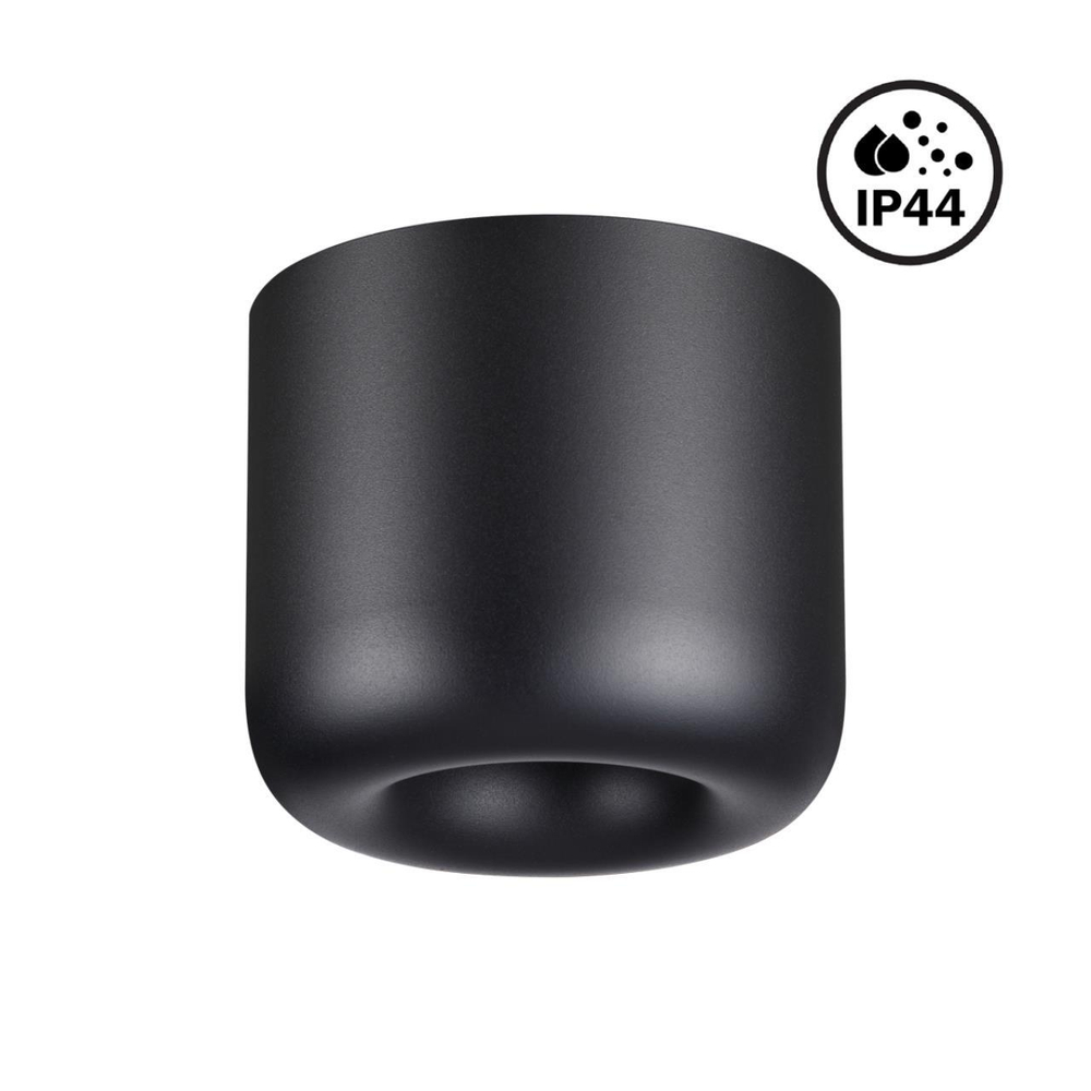 359440 OVER NT24 320 черный Светильник накладной влагозащищённый IP44 LED 10W 220-240V 3000K 650Лм LISSE