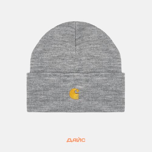 Шапка Carhartt WIP Chase Beanie артикул:I026222_grey_heather - купить в магазине Дайс