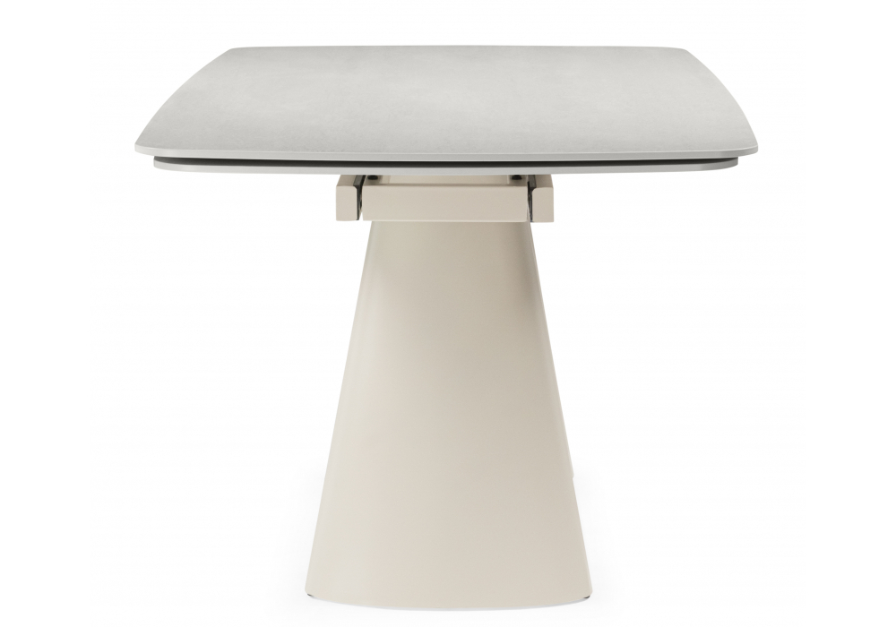 Керамический стол Woodville Grig 165(240)x90 серо-бежевый