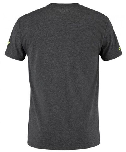 Мужская теннисная футболка Babolat Aero Cotton Tee - black heather