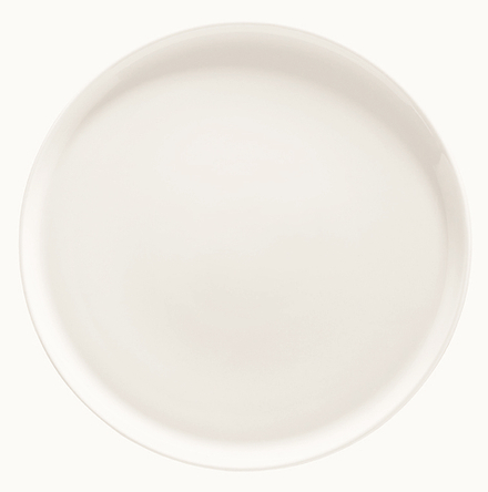 Блюдо для пиццы d=320 мм. Белый, форма Гурмэ /1/6/348/ ЛЕТО