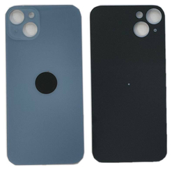 Задняя крышка для Apple iPhone 14 Plus Синий (стекло, широкий вырез под камеру)