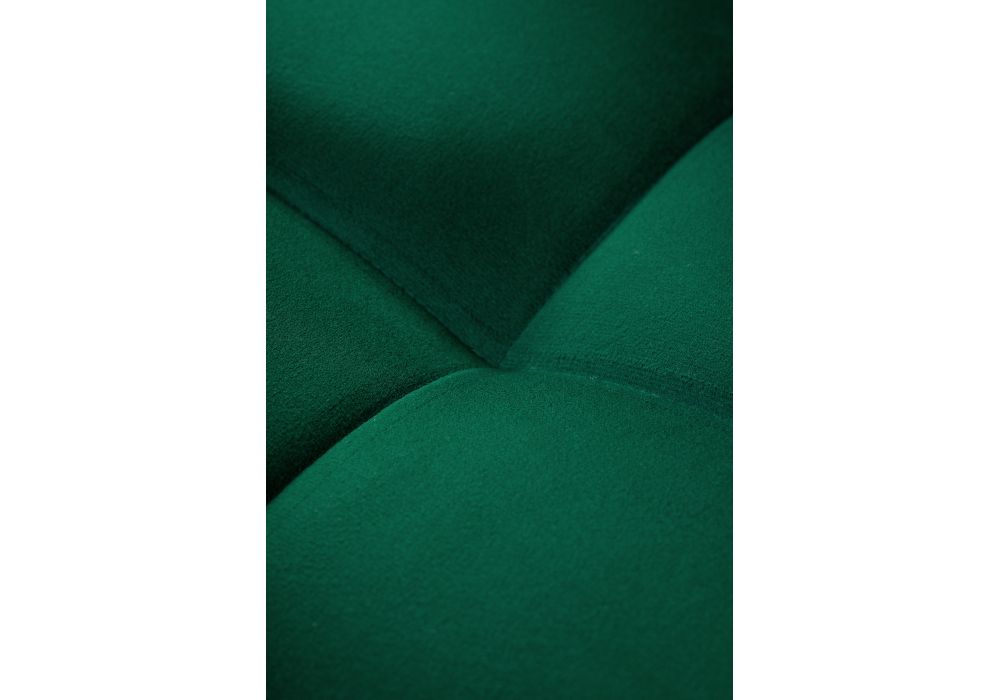 Стул на металлокаркасе Челси велюр зеленый / черный