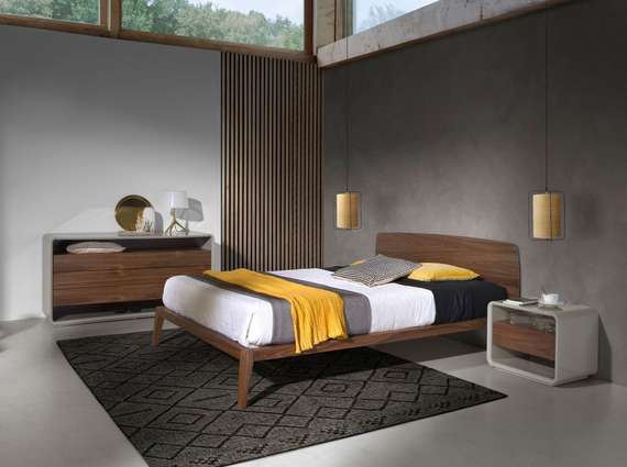 Кровать Angel Cerda 7178, 160х200, орех