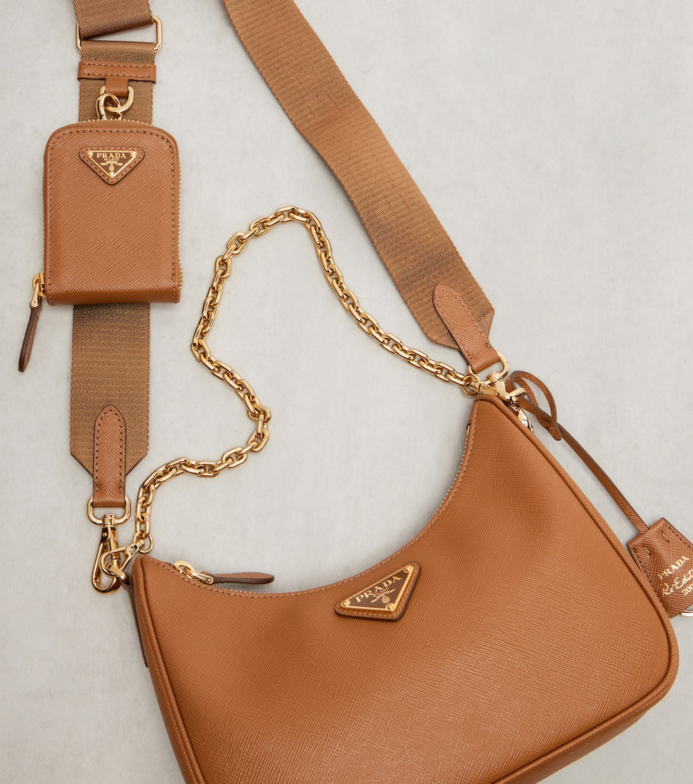 Сумка Prada Re-Edition 2005 Saffiano Leather "Caramel"