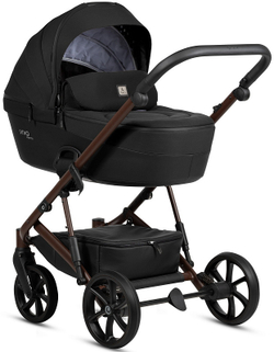 Детская коляска Tutis Viva 6 Plus Essential 3 в 1 с автокреслом Elo Lux EduSky Black 1612070 Caviar