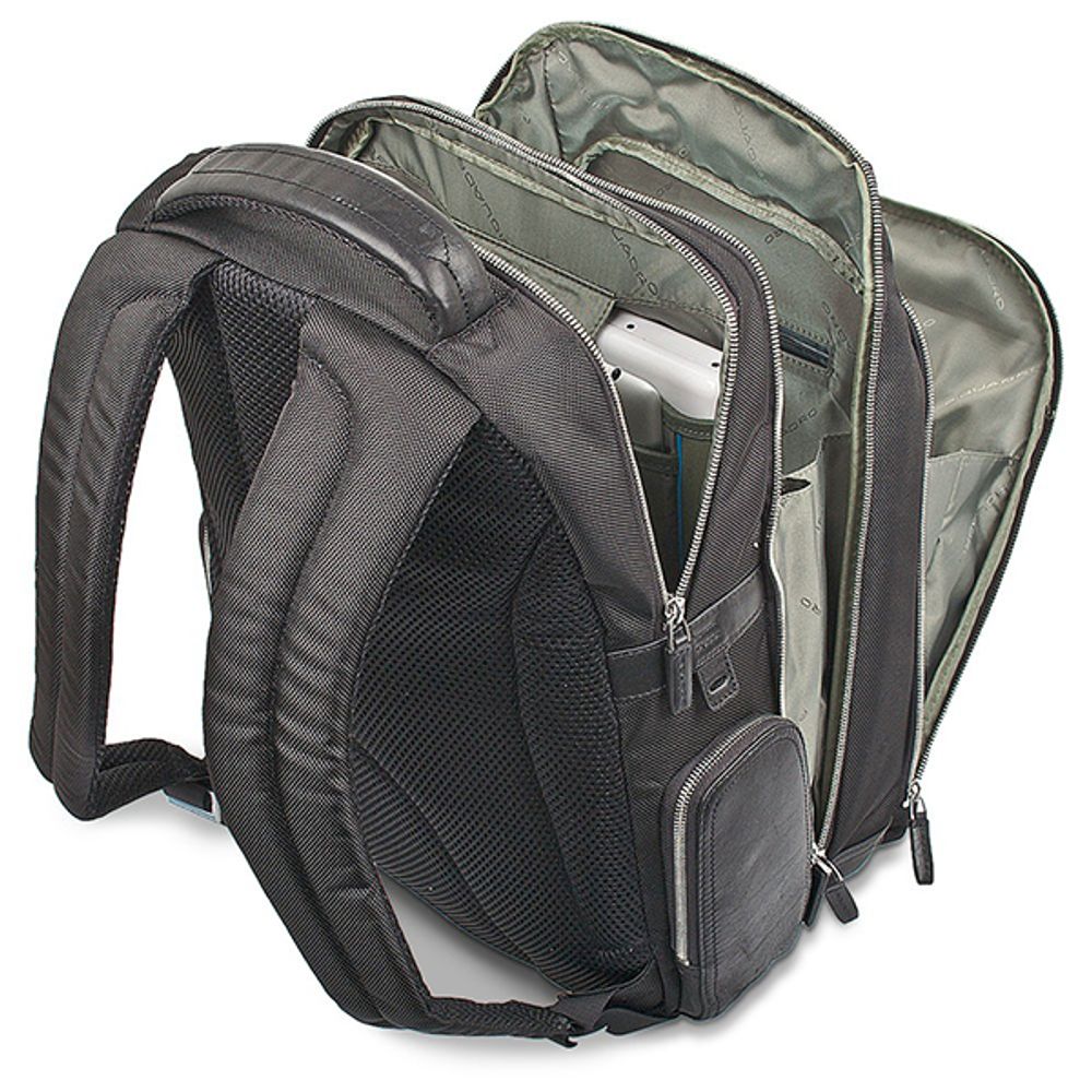 Рюкзак Piquadro Link черный кожа и ткань (CA1813LK/N)