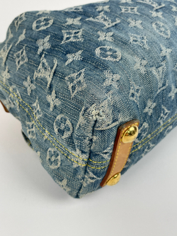 Сумка Louis Vuitton BLUE MONOGRAM DENIM & VACHETTA LEATHER BAGGY PM