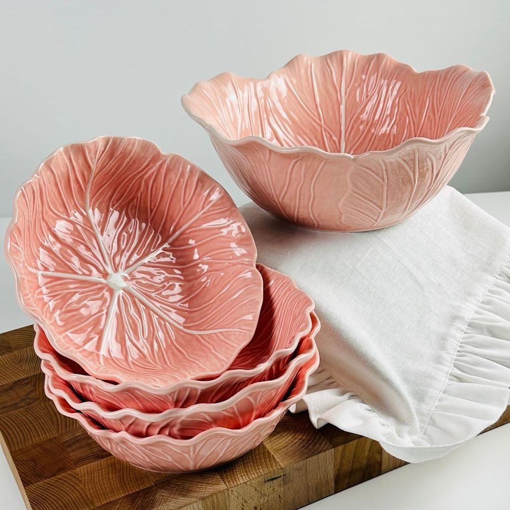 Lenardi 232-032 Набор из 5 салатников 27/19см КАПУСТА в под.уп.(х4)Фарфор