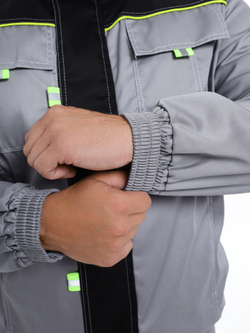 Костюм Nerss «Практик», куртка + полукомбинезон. Серый с черным