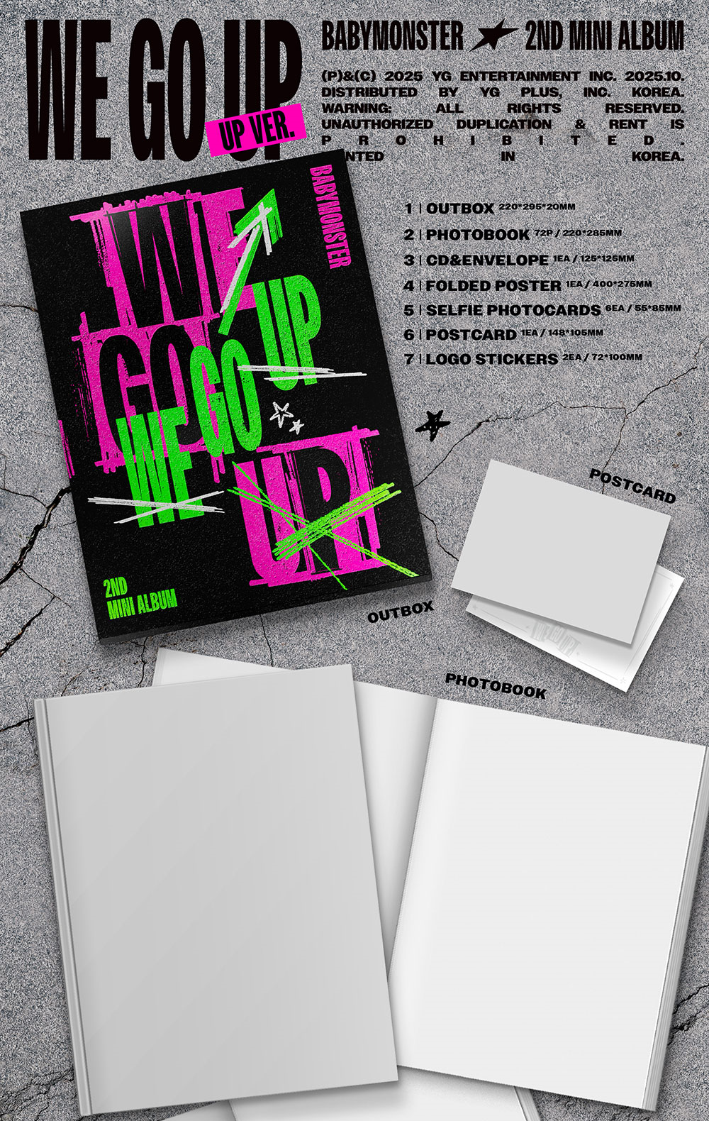Альбом BABYMONSTER - 2nd MINI ALBUM WE GO UP
