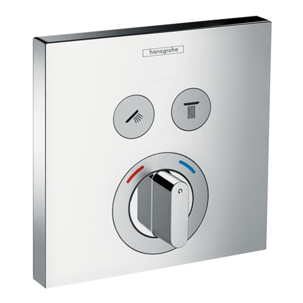 Смеситель для душа встроенный Hansgrohe ShowerSelect  15768000 2 потребителя