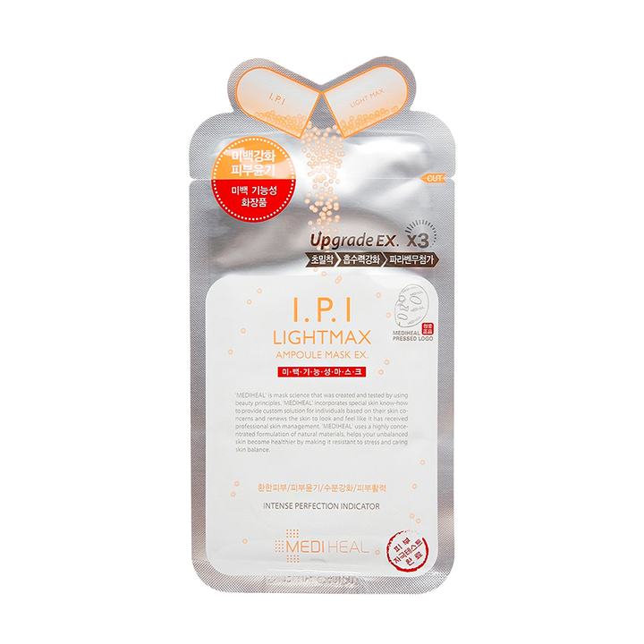 Маска для лица Mediheal I.P.I Lightmax Ampoule Mask Ex. тканевая осветляющая 27 мл