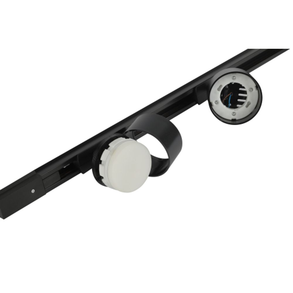 Комплект однофазной трековой системы ЭРА TR71-GX53-SET-3-1 BK под лампу GX53 черный | Комплекты трековой системы