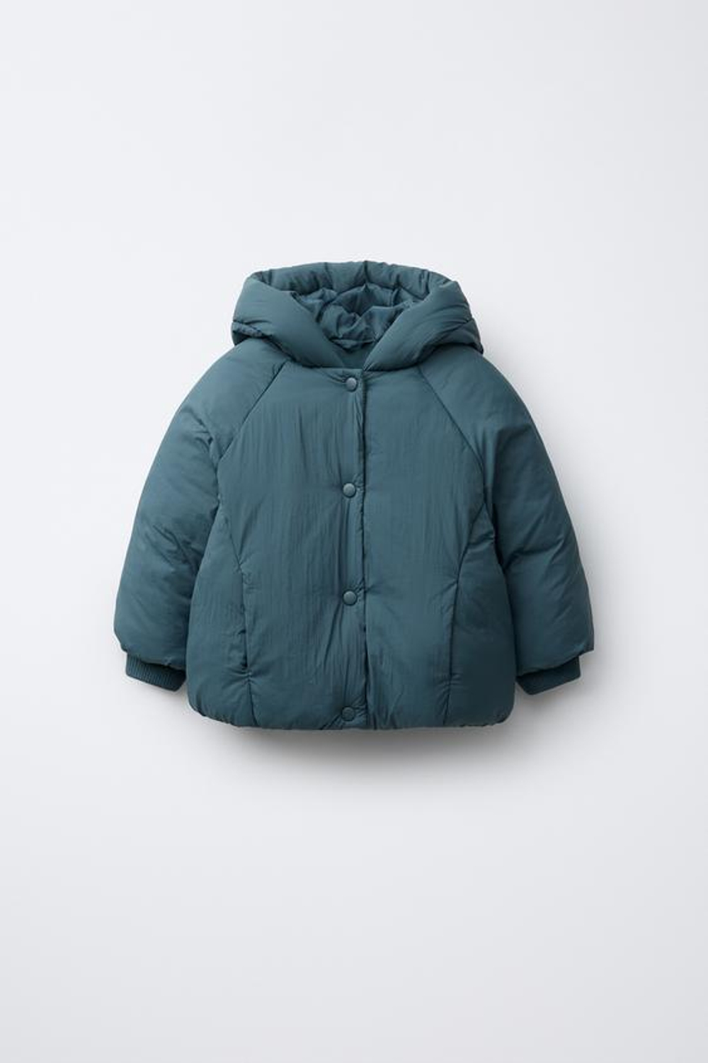 ZARA СТЕГАНАЯ КУРТКА WATER REPELLENT, СИНИЙ