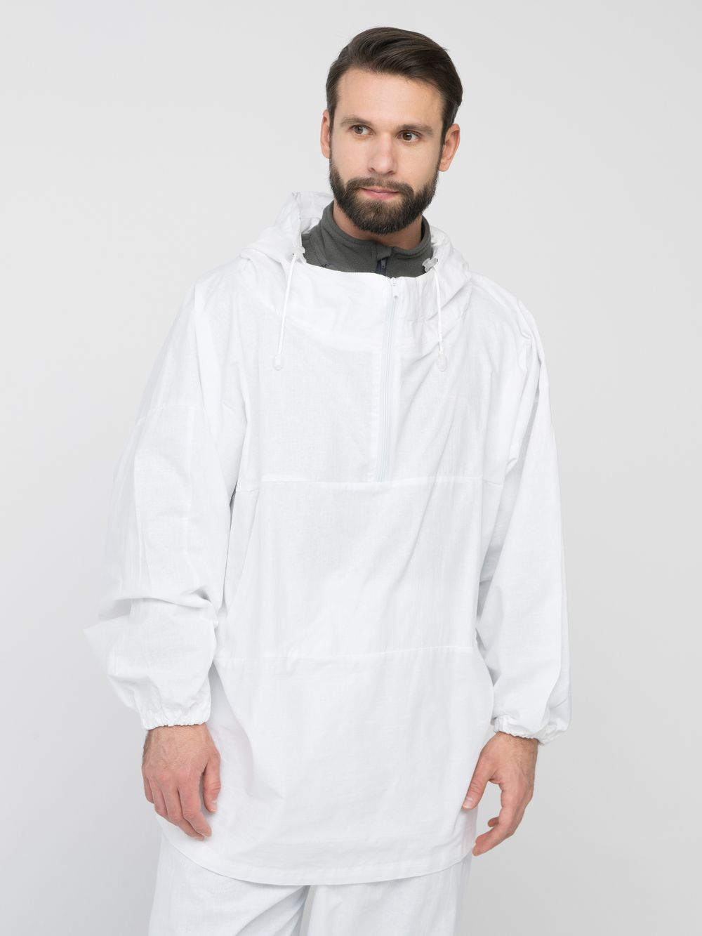 Костюм зимний маскировочный Метель ткань Бязь цвет Белый