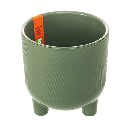Горшок для цветов "Фита" 4,3л нефрит(с дренажной вставкой)