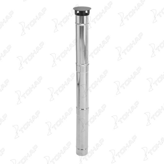 Дымоход сборный с зонтиком SMART D 90мм, L 1130мм (HS-GS-D-3) Helios