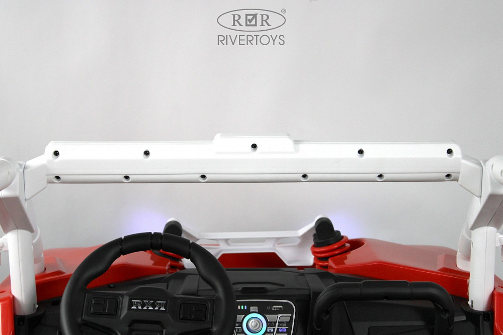 Детский электромобиль RiverToys E001EE красный