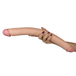 Двухголовый прямой фаллоимитатор Slim Ultra Double Dildo (42,5*4,5 см)