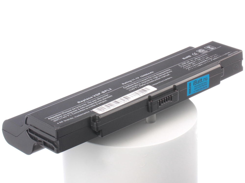Аккумулятор iBatt 8800mAh, для VGP-BPS2C VGP-BPS2A VGP-BPS2 VGP-BPS2B VGP-BPL2 VGP-BPL2C VGP-BPL2A CL565B.806