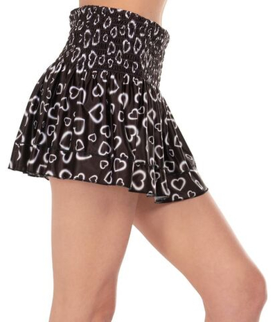 Теннисная юбка Lucky in Love Novelty Print Long In Love Smocked Skirt - multi