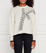 Хлопковый свитер Marc Cain - кремовый(XS 41.19 M54)