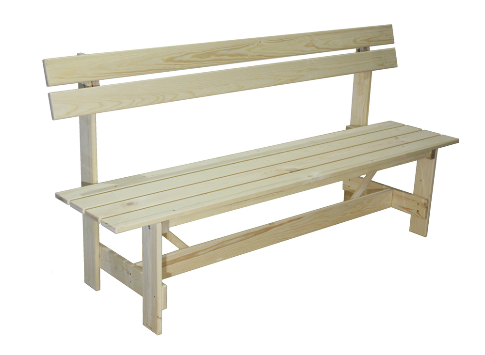 Скамья садовая Кострома арт.СК178 со спинкой 1780мм