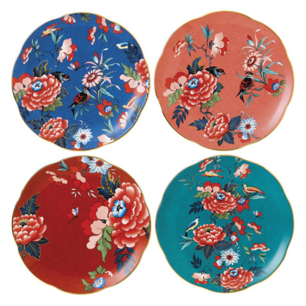 Кружка 240мл Wedgwood Пионы красная