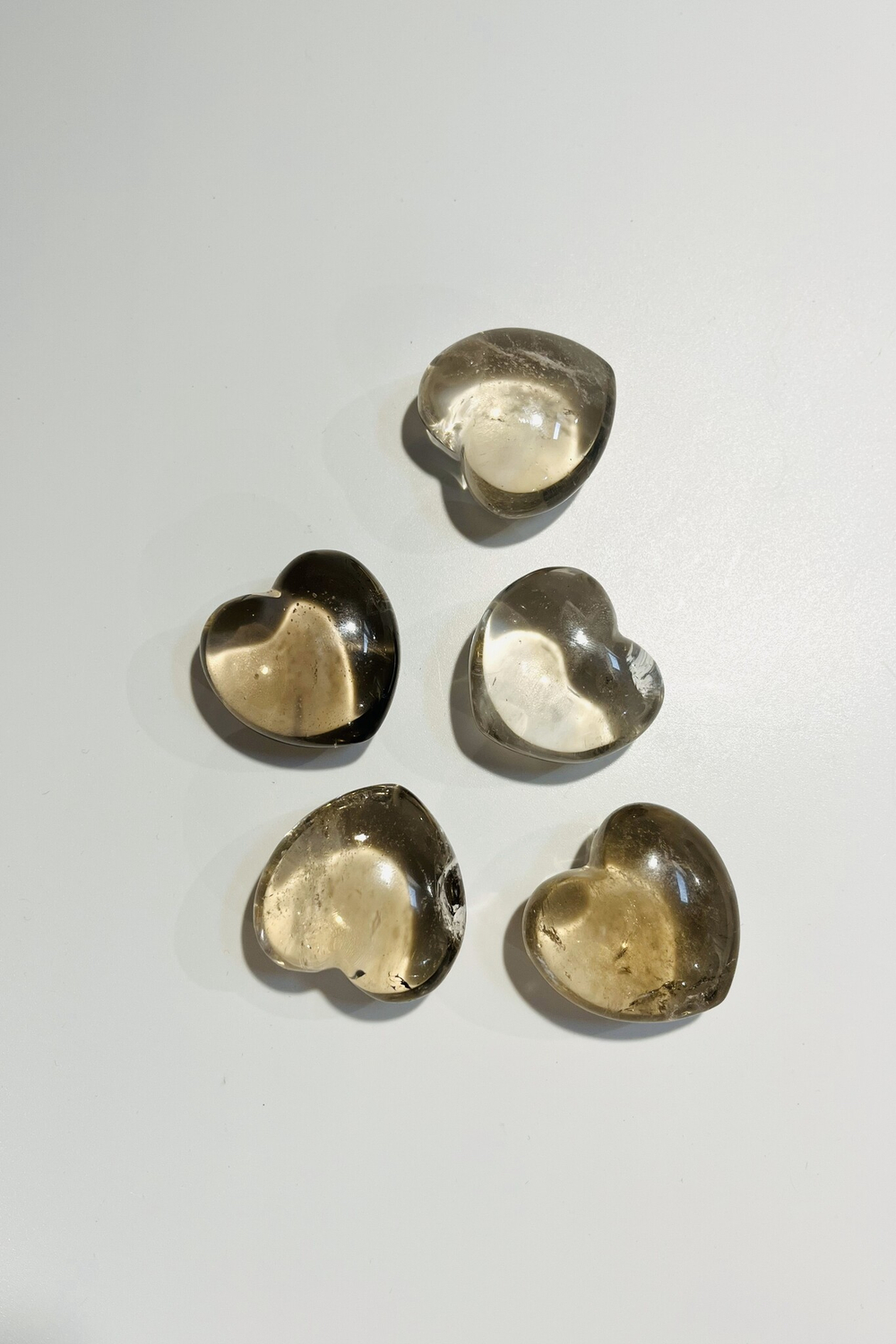 Сердечко из дымчатого кварца