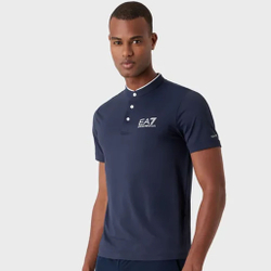Мужское теннисное поло EA7 Men - Dark Blue