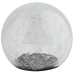 Светильник уличный ЭРА ERASF08-25 Шар на солнечной батарее 20 LED 20 cм