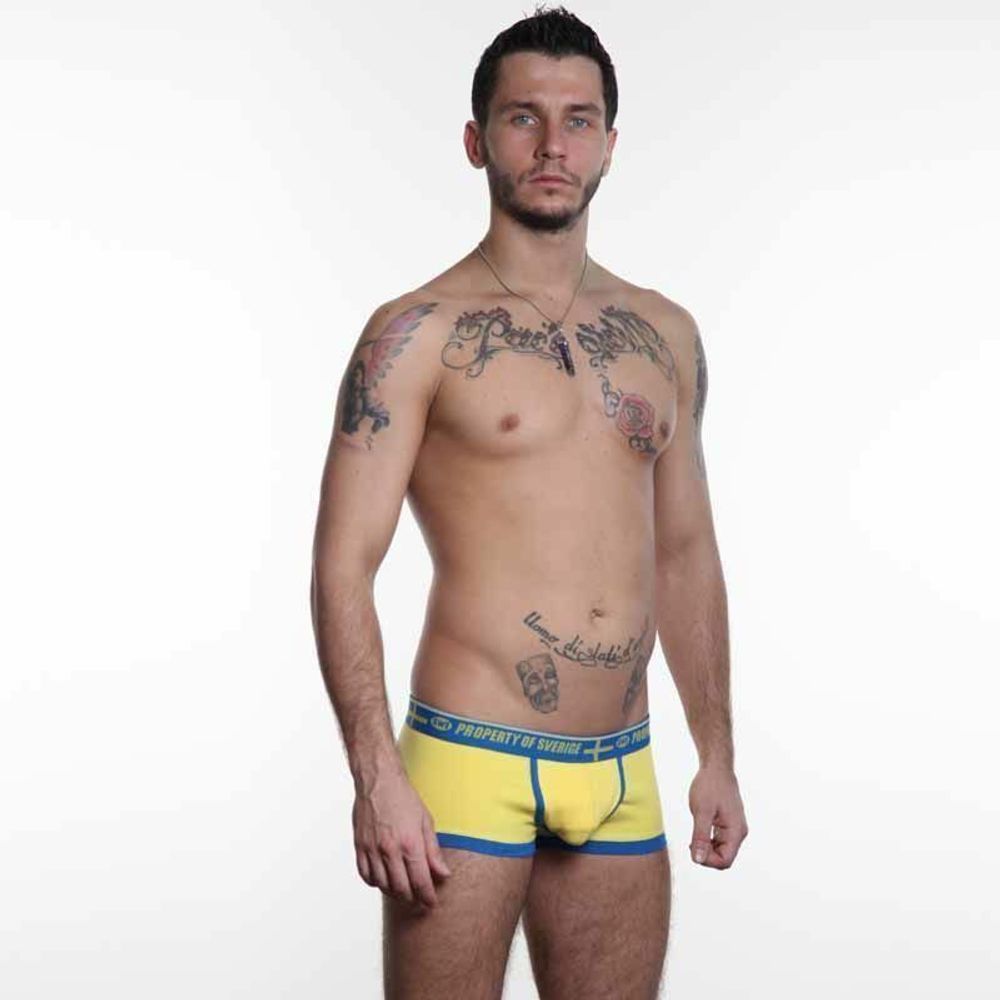 Мужские трусы хипсы желтые Aussiebum Patriot Property of Sweden AB00122