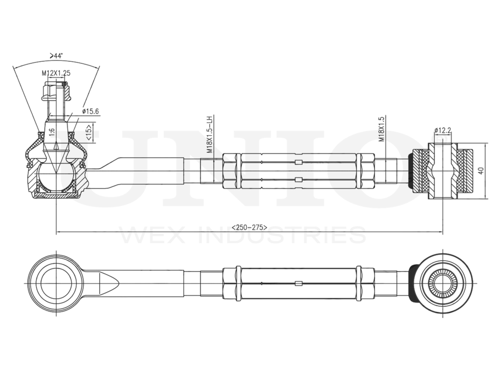 Рычаг подвески поперечный задний UNIO SSP-40121