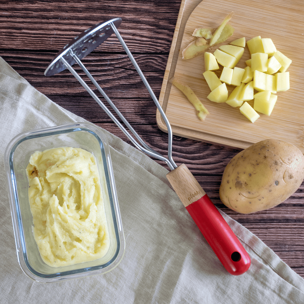 Пресс для картофеля красный, 28 см