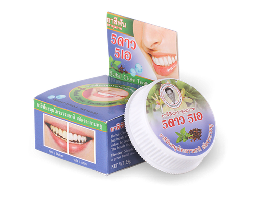 Тайская зубная паста синяя 5Star