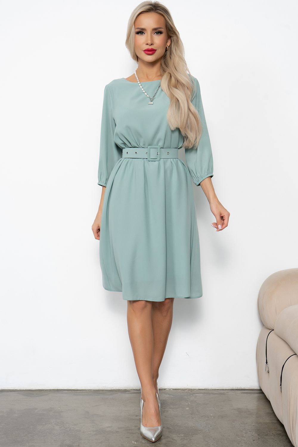 Платье Марика (фисташковый) Р11-1218 Nikol (Акция)