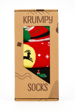 Носки НГ комплект 3 пары, р.40-45 "Праздник к нам приходит"