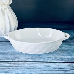 Lenardi 118-077 Овальное блюдо для запекания 25,5см BIANCO в под.уп.(х16)Фарфор