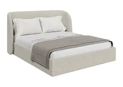 Кровать двуспальная Classic 160 см (молочный, букле)